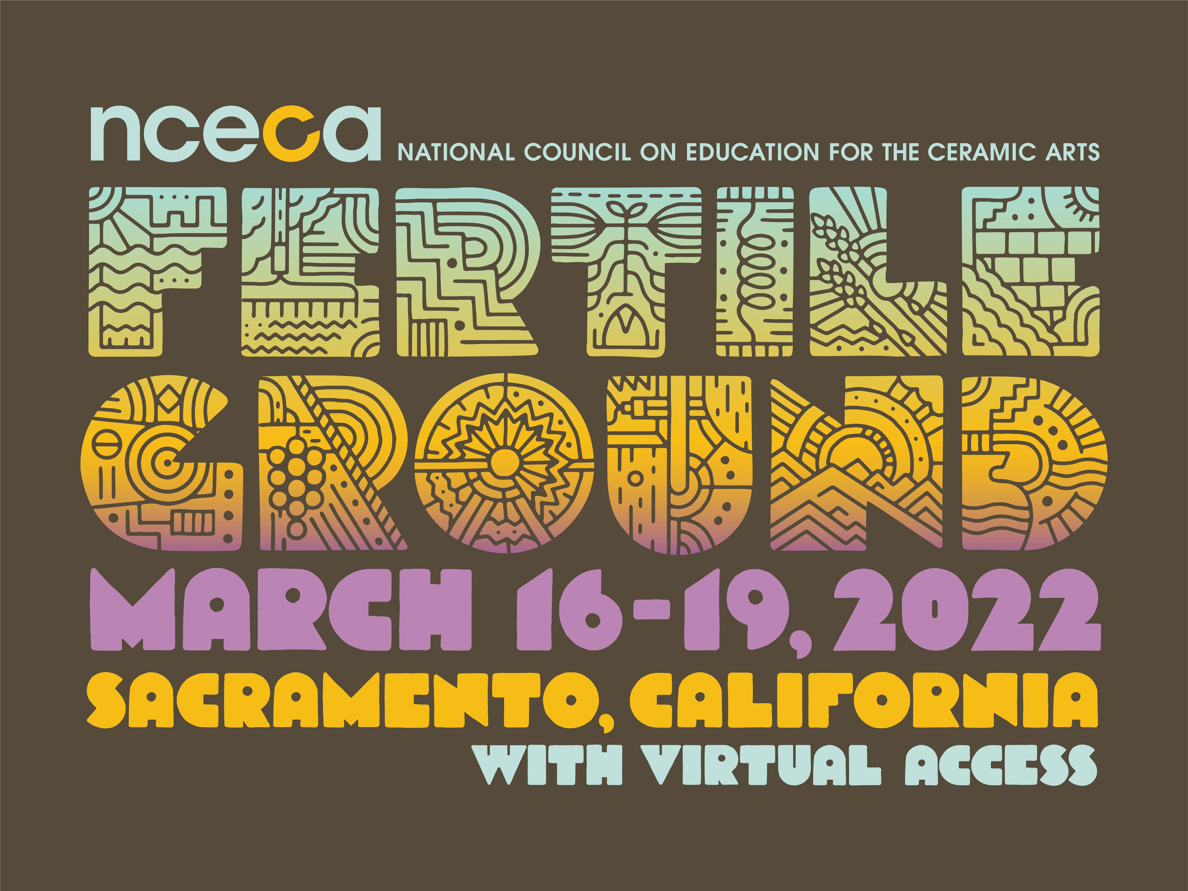 NMS Fertile-Ground Logo. Designed by David William. Image courtesy of David William and NCECA