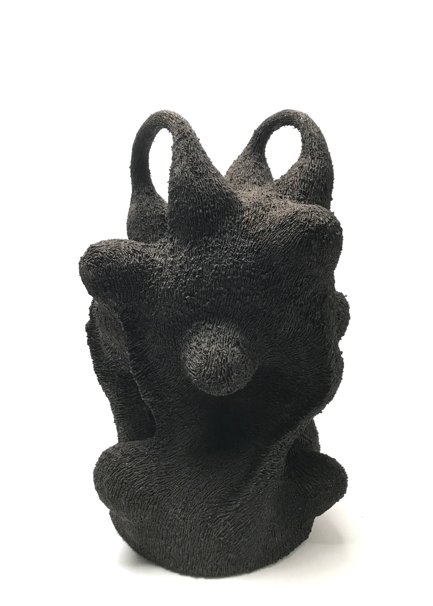 Handle. Ceramic, black clay body, 15.5x10x10, 2019. Photo credit: Donté K. Hayes Handle. Ceramic, black clay body, 15.5x10x10, 2019. Photo credit: Donté K. Hayes