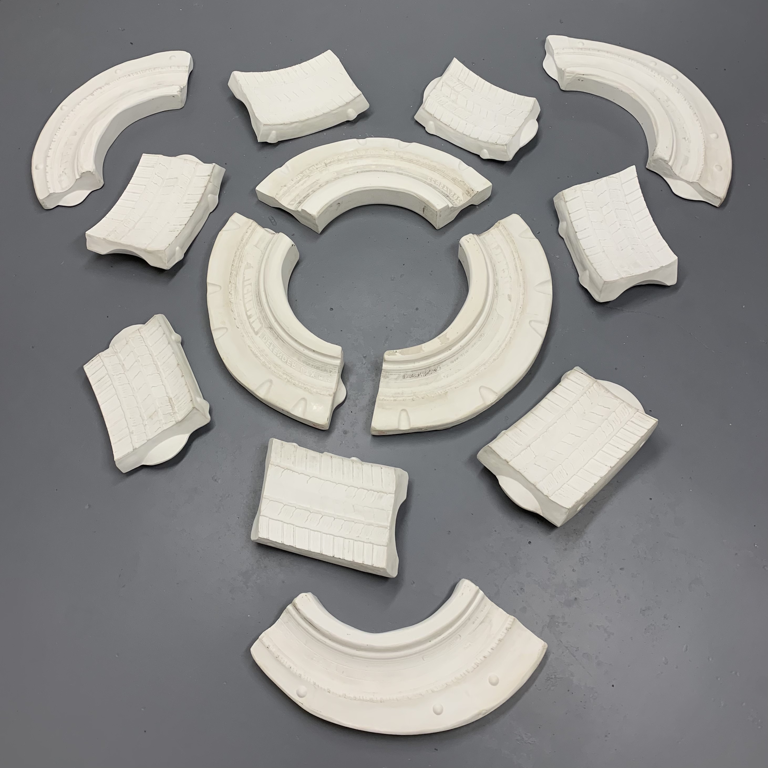 Process Photo: White Gold Mold Deconstructed