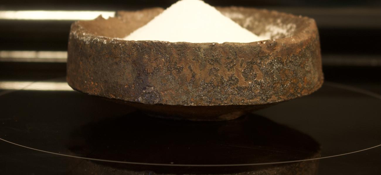 Salt Cellar by Lindsay Oesterritter, in Will McComb's home.