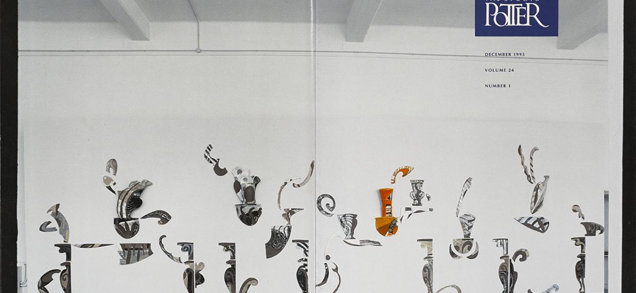 Cover from Vol. 24, No. 1, 1995.  Betty Woodman installation.