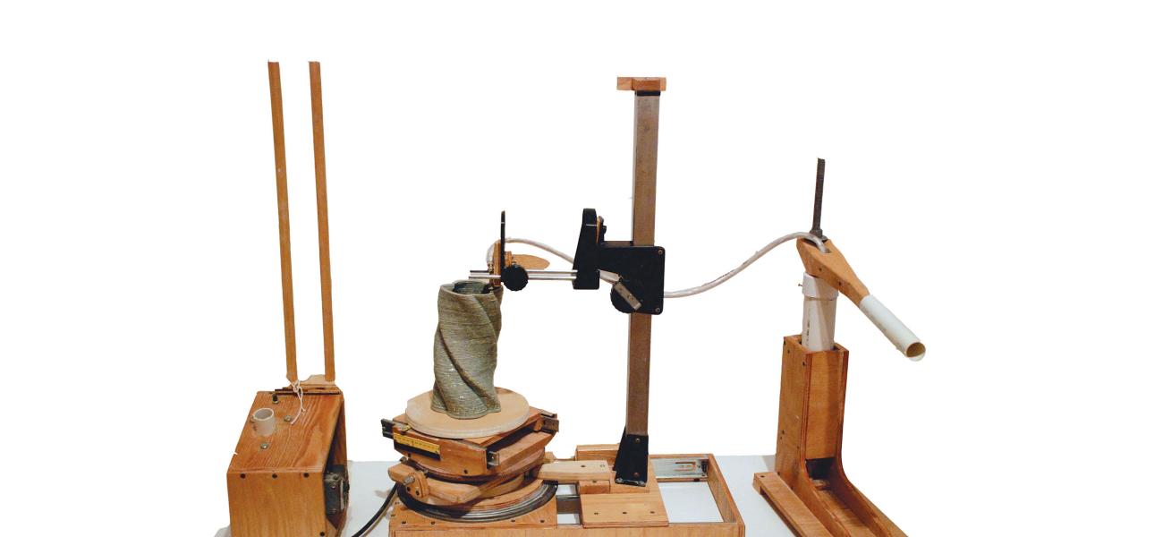 David Herrold, Analog 3-D Printer. Photo courtesy of Richard Burkett.