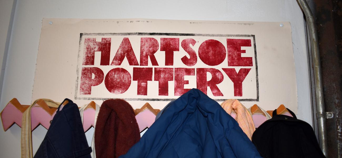 Signs and accessories in Jason Hartsoe in his Penland studio, January 2020. Photo Credit: Madalyn Wofford.