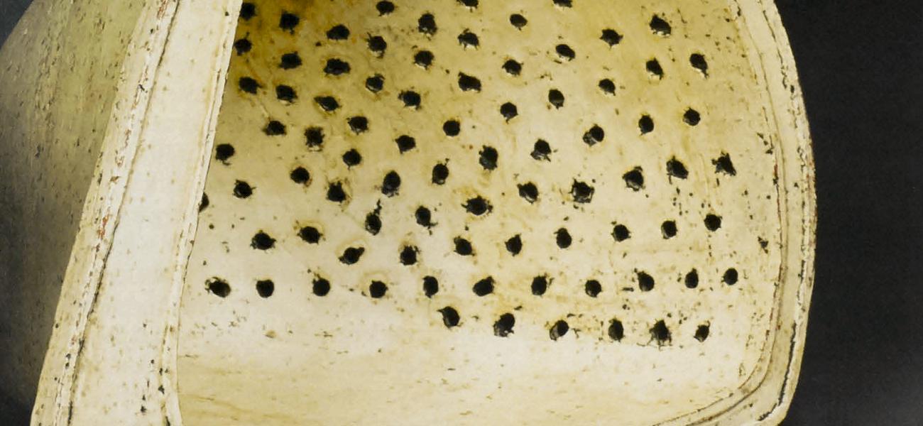 Cream Separators, 2009. Hand-built earthenware, 14.5 x 16.5 x gin. ea.