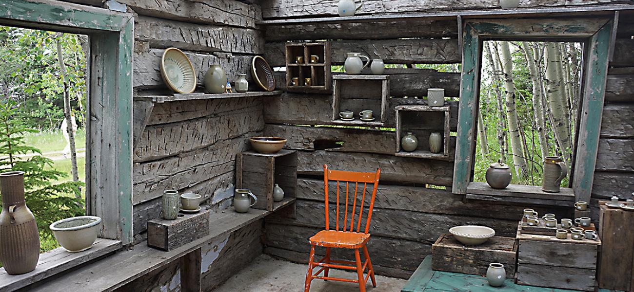 The showroom of Kirk Creed outside Gimli, Manitoba. June, 2015. Photo by Mary Ann Steggles. 