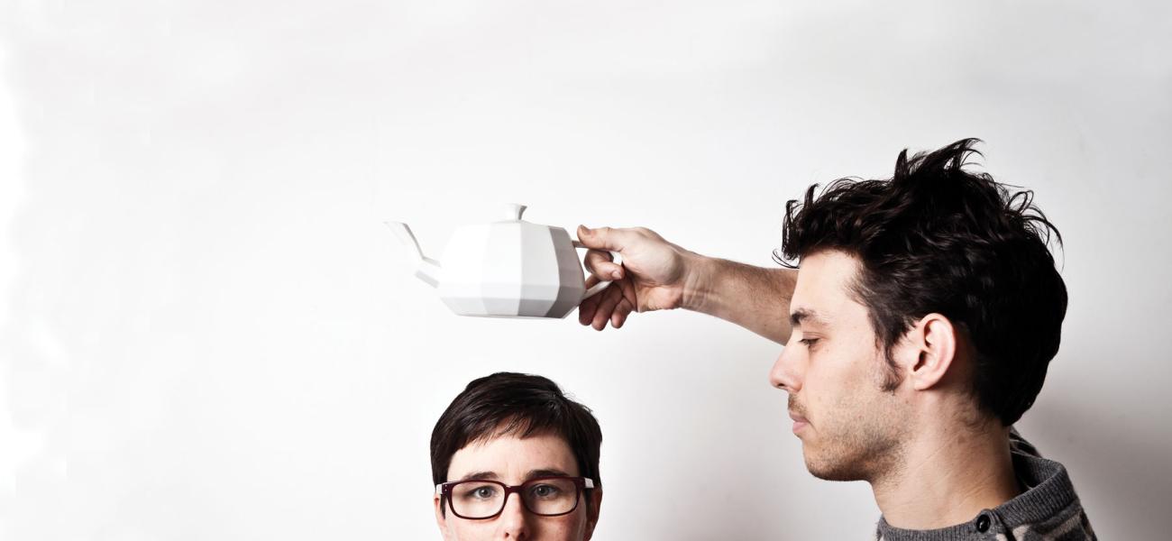 Design duo Unfold, Claire Warnier and Dries Verbruggen, photographed by Kristof Vrancken.