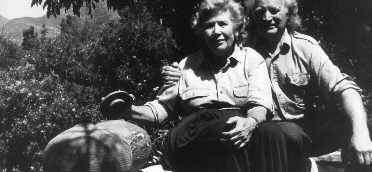 Vivika and Otto Heino, Ojai, California, 1993. Photo by Gerry Williams.