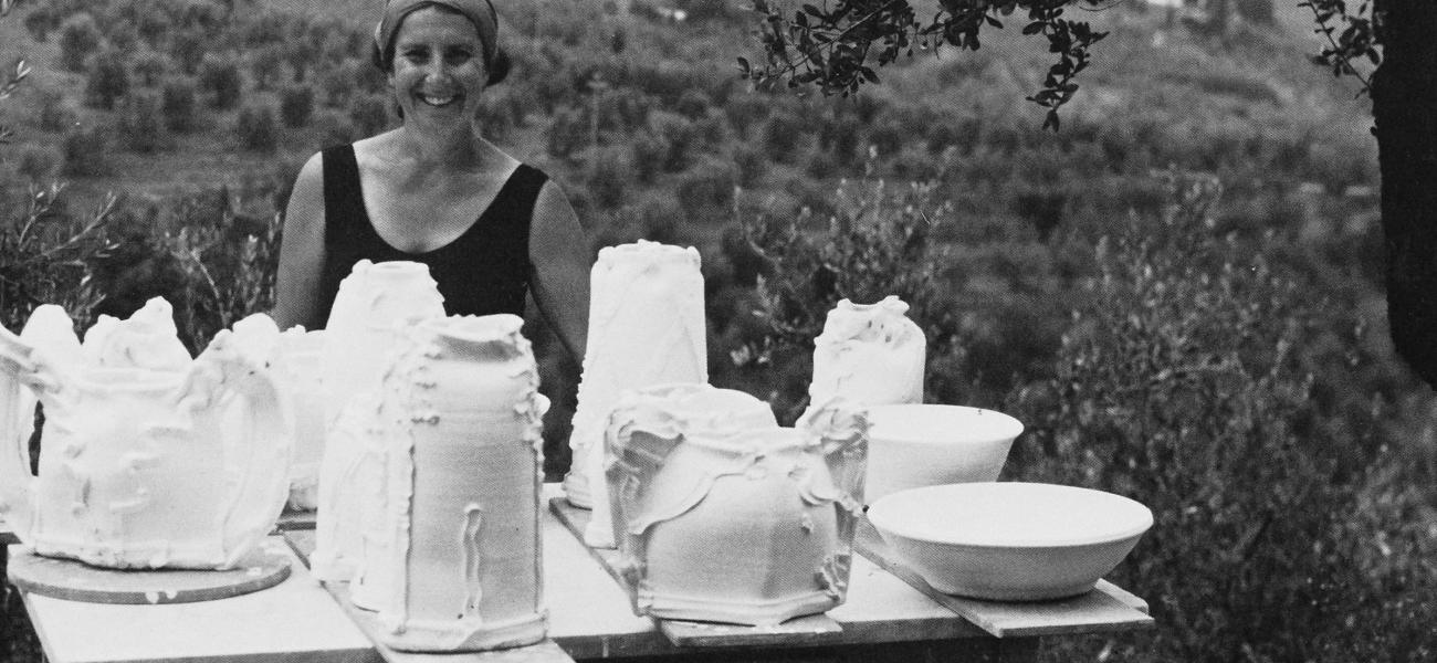 Betty Woodman in Italy, from Vol. 11, No. 2, 1983.