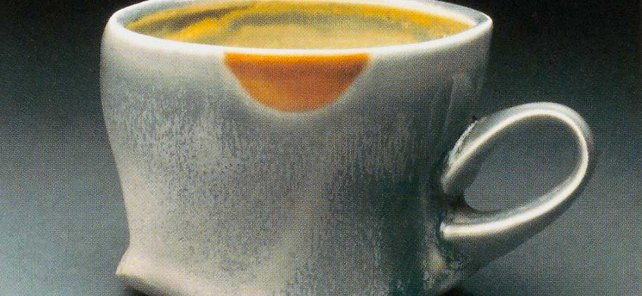 Cup. Salt-fired porcelain, H. 3 in.