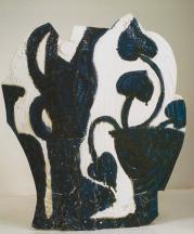 Portugal. Glazed earthenware, epoxy resin, lacquer and paint. 34.25 x 29.5 x 18 in. 2005.