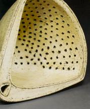 Cream Separators, 2009. Hand-built earthenware, 14.5 x 16.5 x gin. ea.