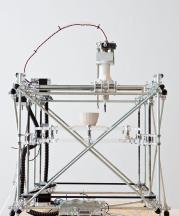 ioneered in 2009 by Unfold, the open source clay 3-D printer harnesses the potential of new technologies. Photograph by Kristof Vrancken, 2010; copyright Z33.